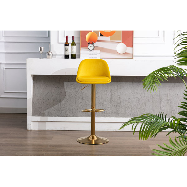 Everly Quinn Bar Stools With Back And Footrest Counter Height Dining